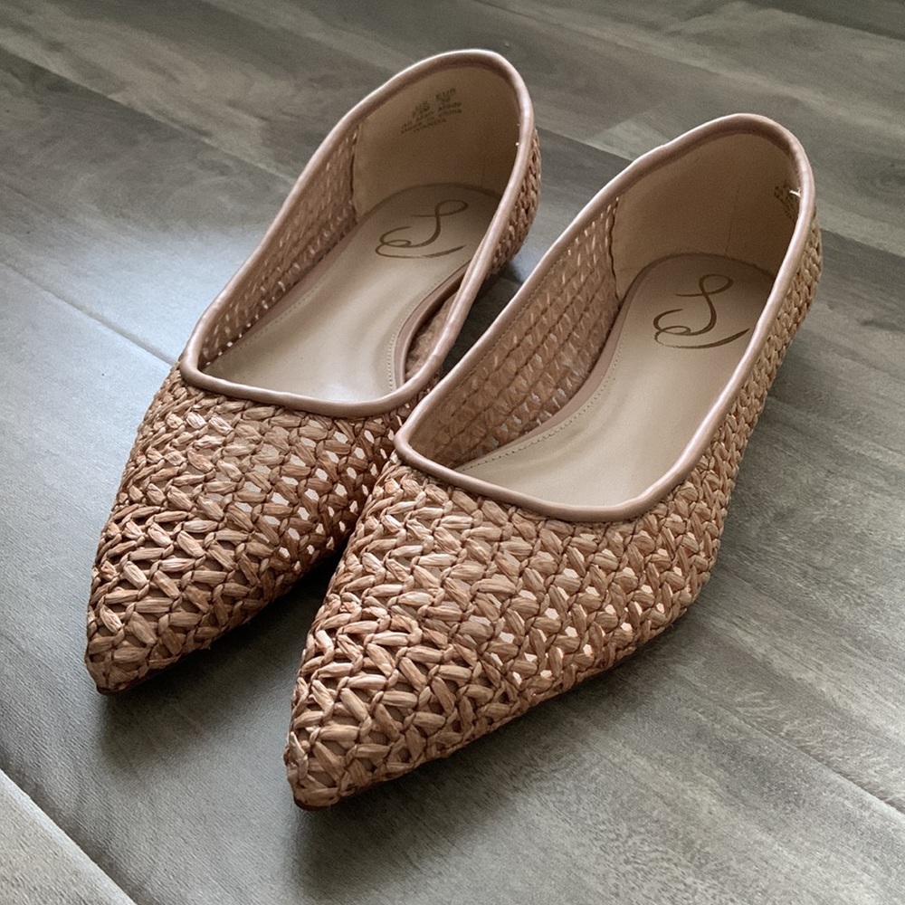 Sam Edelman Wanda flats in Tan Raffia Size 7.5